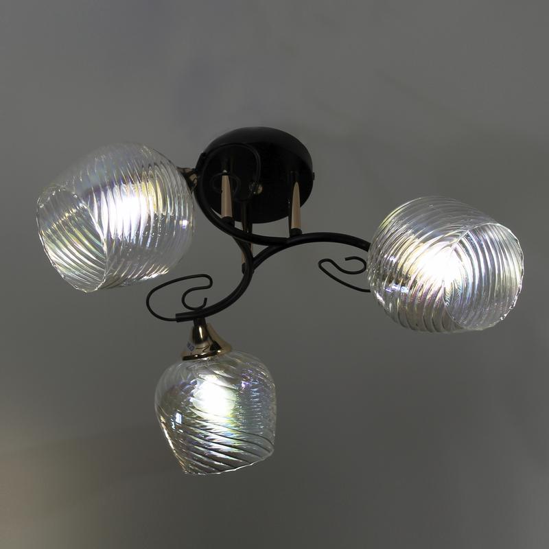  Светильник 11295-9/3 (Плафон 8310) НПБ 01-3х60-214 Е27 ИУ черн. зол. Элетех 1005404881 фото в каталоге от BTSprom.by