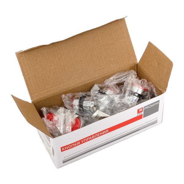  Механизм кнопки исполнительный XB4 красн. плоский возвратный без фиксации с подсветкой PROxima EKF XB4BW-R фото в каталоге от BTSprom.by