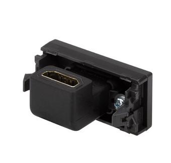  Розетка аудио/видео проходная HDMI Simon 27 узкий модуль (мама-мама) механизм графит Simon 2701094-038 фото в каталоге от BTSprom.by