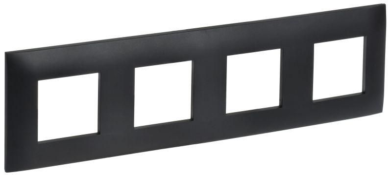 рамка 4-м skandy sk-f04bl черн. iek sk-m42-k02 от BTSprom.by