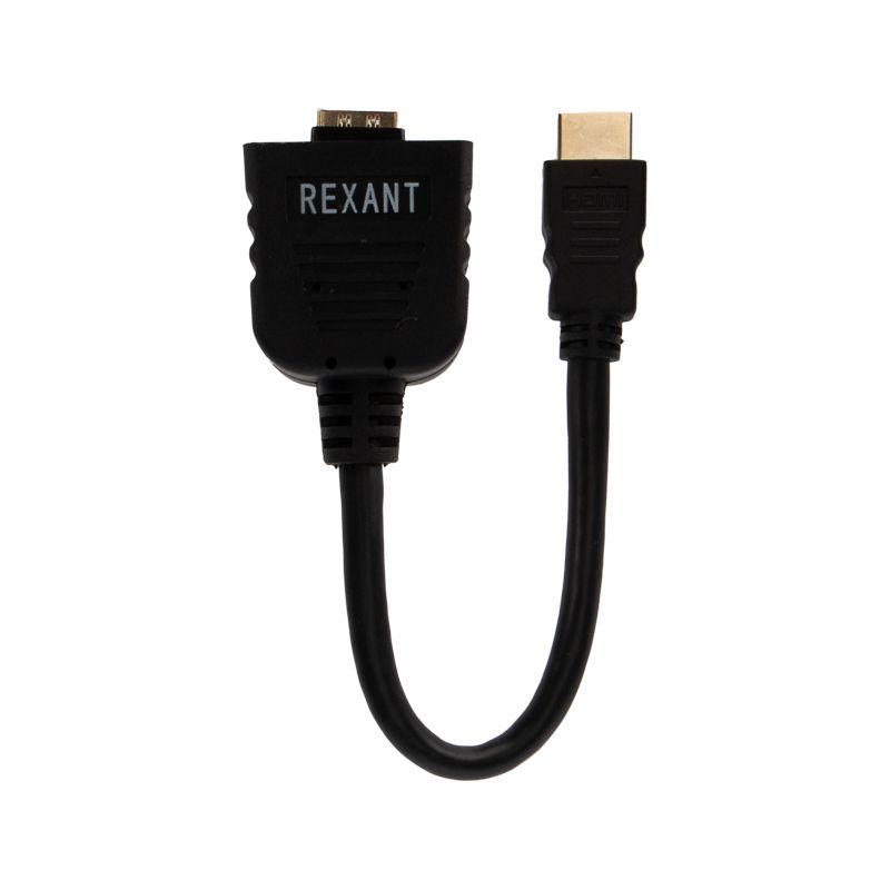 переходник штекер hdmi - 2 гнезда hdmi с проводом черн. (уп.10шт) rexant 17-6832 от BTSprom.by