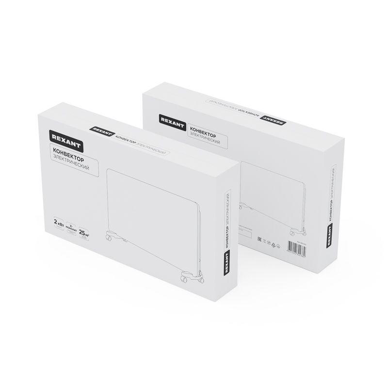 Конвектор электрический с электронным термостатом 2кВт Х-нагревательный элемент Rexant 60-0111 фото в каталоге от BTSprom.by