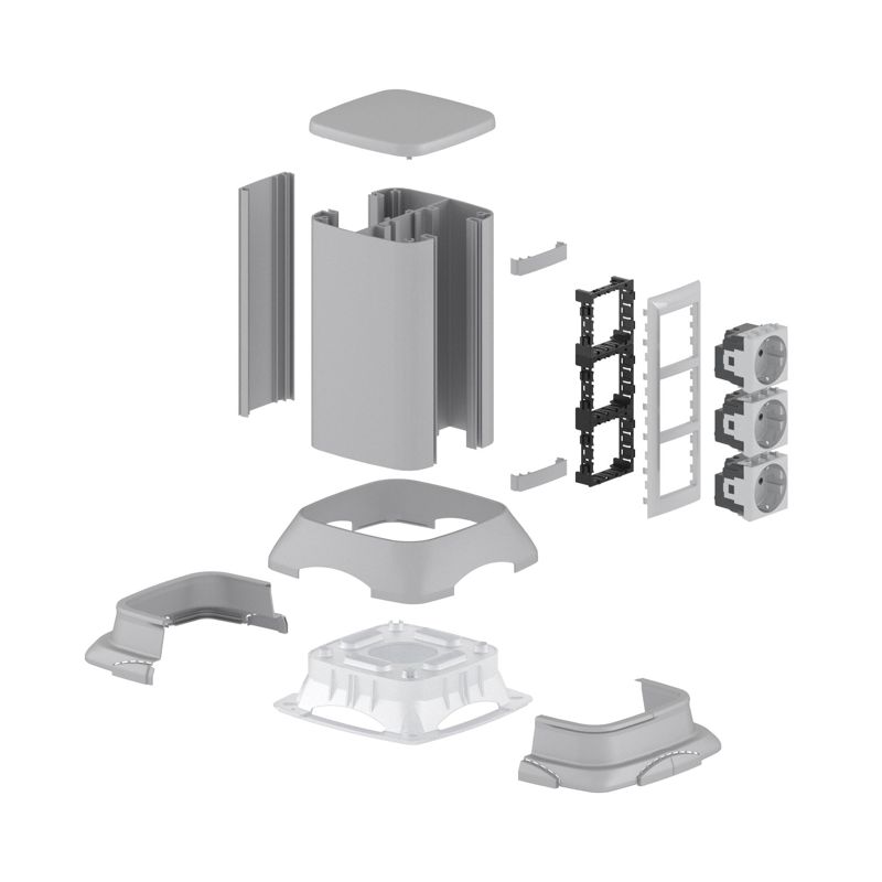  Мини-колонна 0.25м алюм. сер. метал. RAL 9006 DKC 19524 фото в каталоге от BTSprom.by