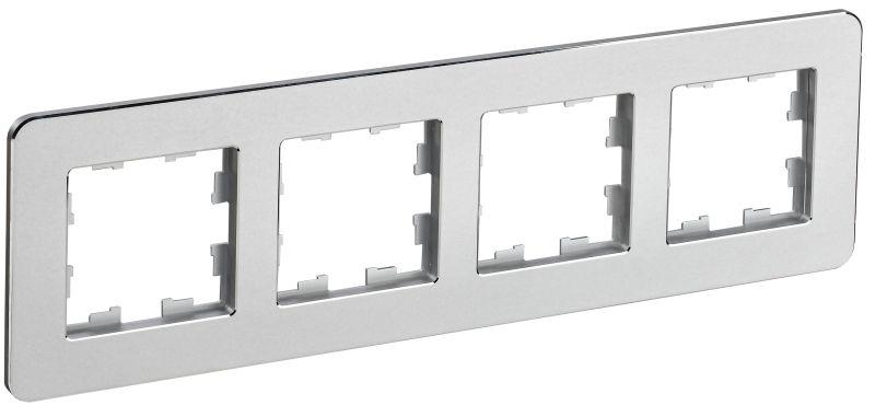 рамка 4-м brite ру-4-1-бр метал. алюм. re iek br-m42-m-01-k47 от BTSprom.by