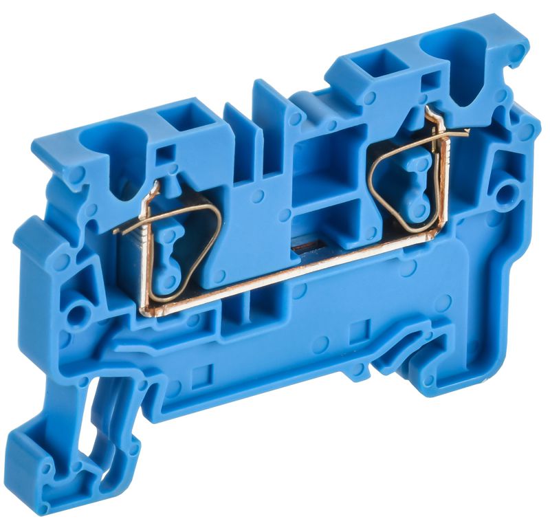 клемма пружинная cx4 bu 4кв.мм проходная син. armafix iek af-ct40-00-k07-004 от BTSprom.by