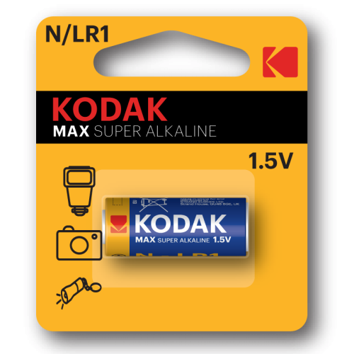 элемент питания алкалиновый n/lr1 1.5в max super alkaline (блист. 1шт) kodak б0012842 от BTSprom.by