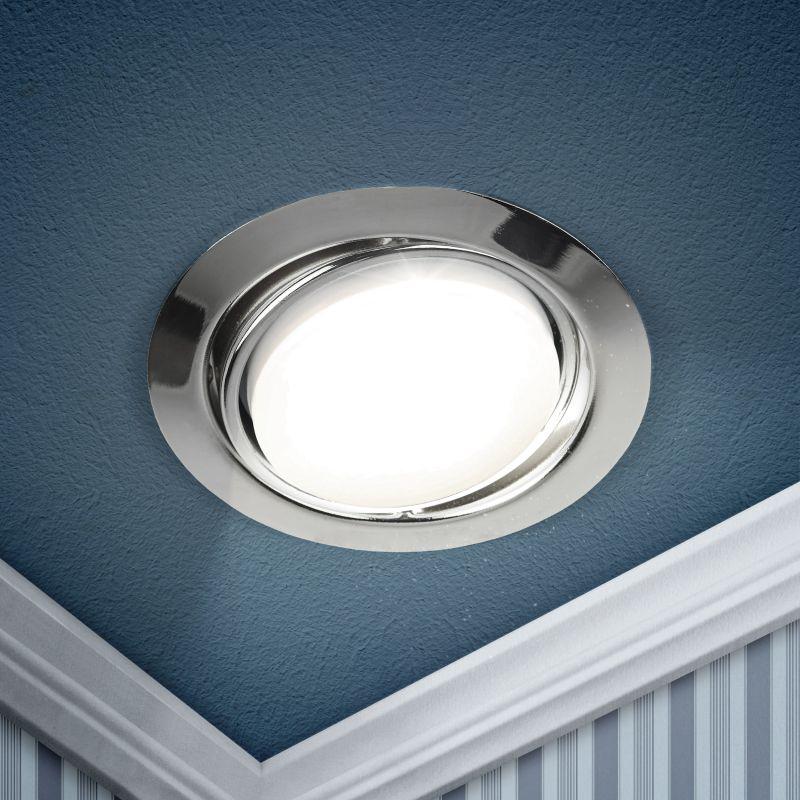 светильник под gx53 13вт 220в поворотный хром kl35 a ch /1 эра б0049556 от BTSprom.by