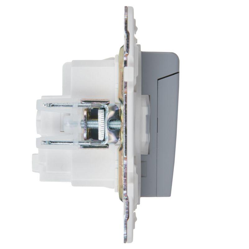  Розетка 1-м SKANDY 16А IP44 с заземл. защ. шторки с крышкой SK-R11Gr сер. IEK SK-R16-16-44-K03 фото в каталоге от BTSprom.by