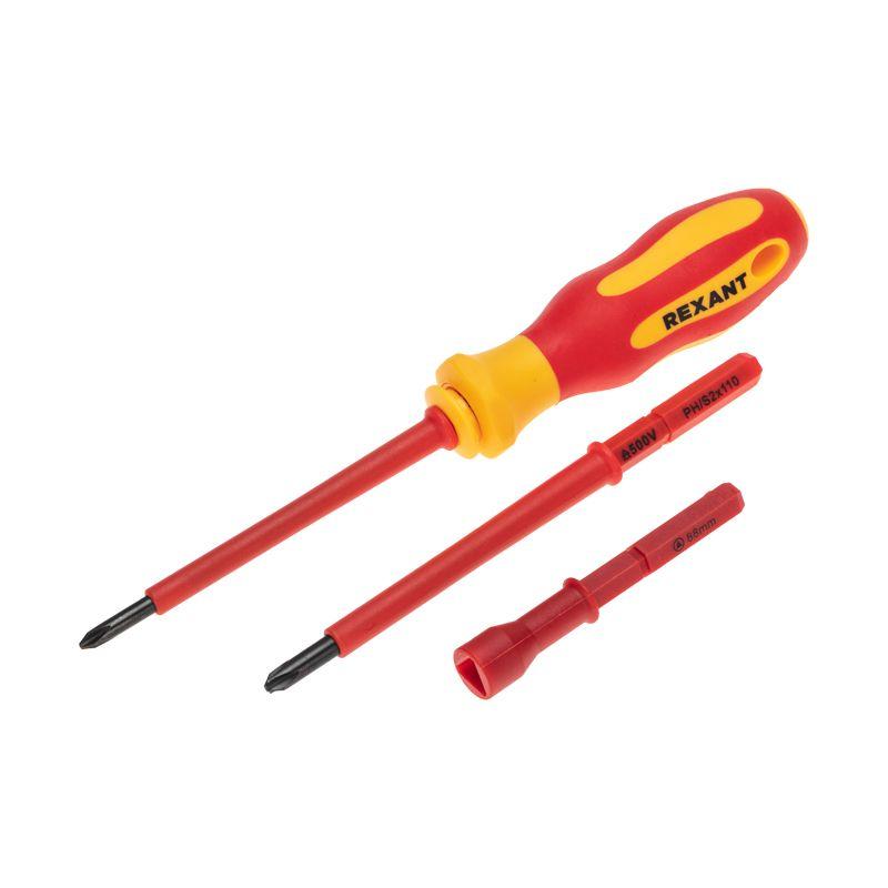  Набор отверток диэлектрических 14 предметов Rexant 12-4773-3 фото в каталоге от BTSprom.by