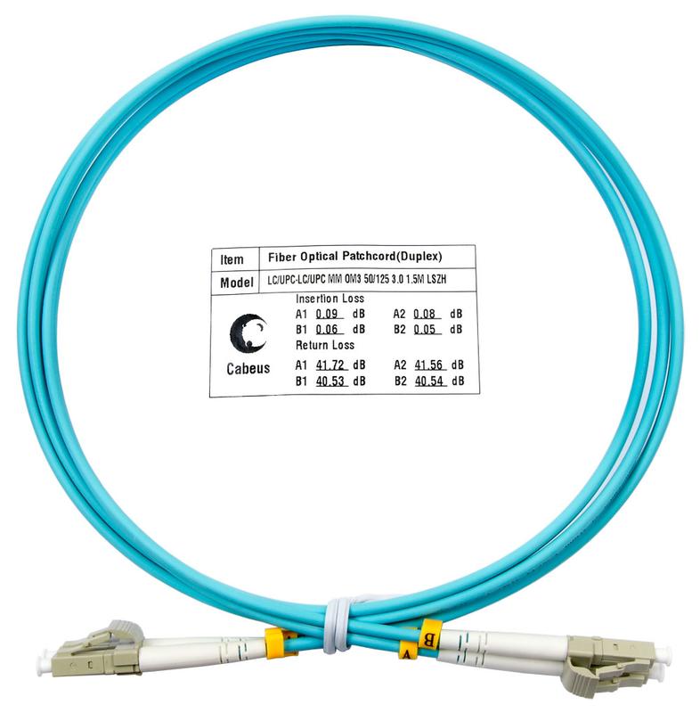 шнур оптический fop-50-lc-lc-1.5м duplex lc-lc 50/125мм om3 1.5м lszh cabeus 7337c от BTSprom.by