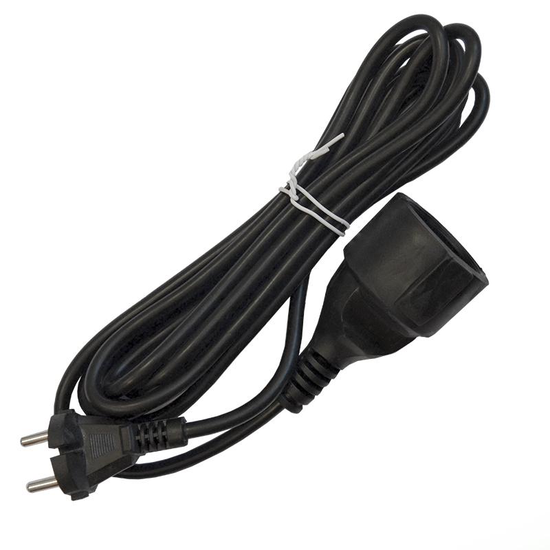 удлинитель-шнур 1х3м без заземл. 10а ip20 пвс 2х1 черн. domtok 2339 от BTSprom.by