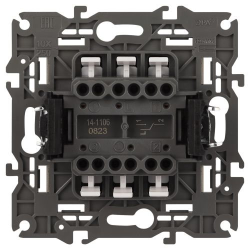  Переключатель 2-кл. СП Elegance 14-1106-04 10А IP20 250В 10AX механизм шампань Эра Б0034246 фото в каталоге от BTSprom.by