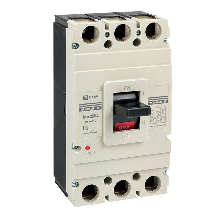 выключатель автоматический 3п 400/250а 42ка ва-99м proxima ekf mccb99-400-250m от BTSprom.by