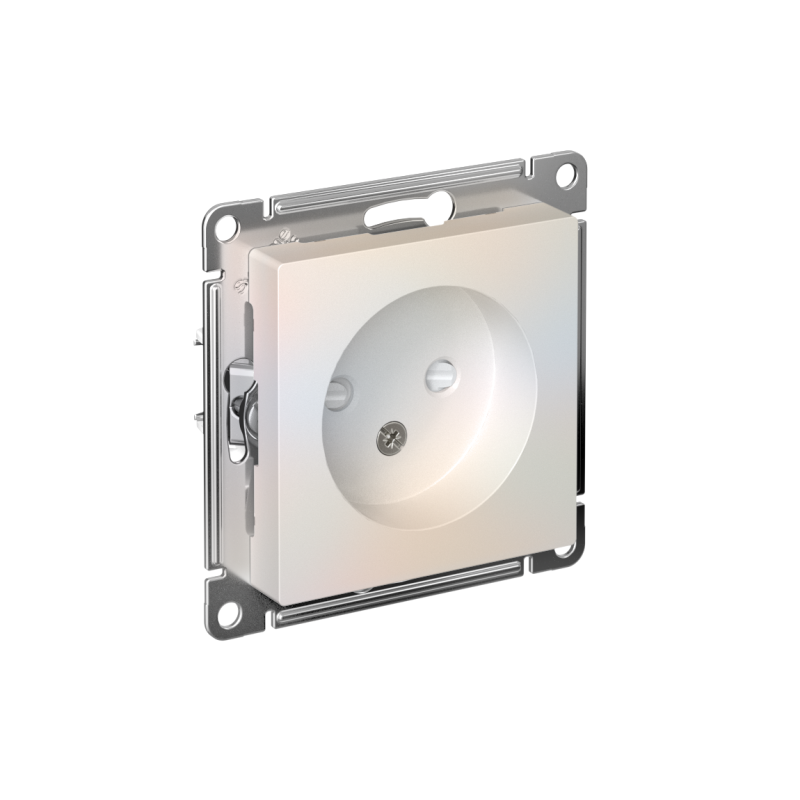 розетка 1-м сп atlasdesign 16а ip20 без заземл. защ. шторки механизм жемчуж. se atn000449 от BTSprom.by