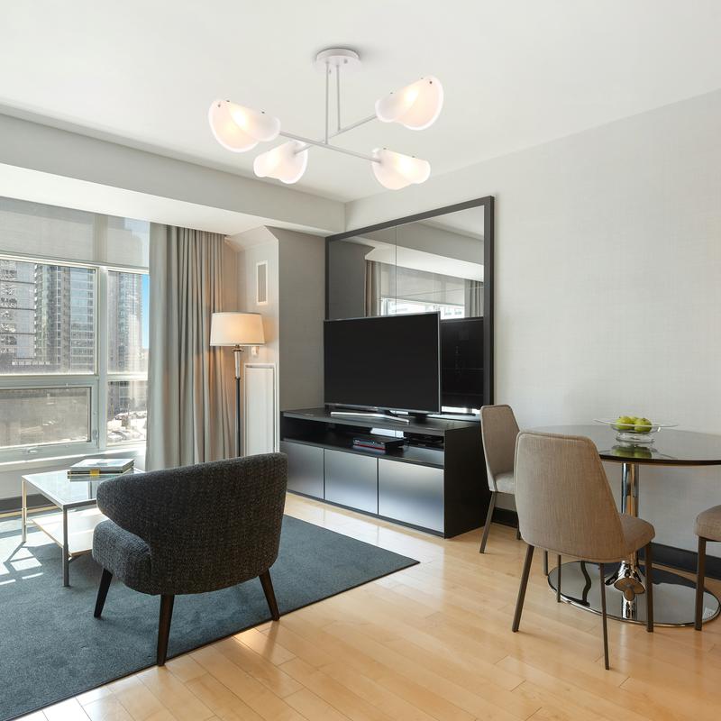  Светильник Mallow 40Вт E14х4 IP20 подвесной Freya FR5228PL-04W фото в каталоге от BTSprom.by