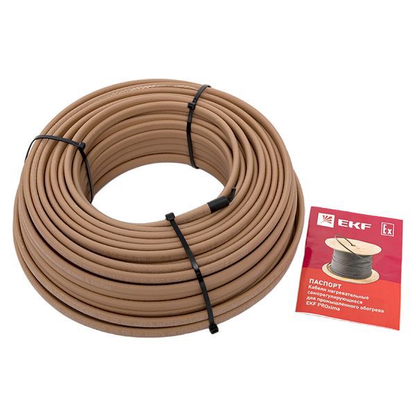  Кабель нагревательный саморег. ESR-33P 33Вт/м полиолефин (уп.50м) EKF ESR-33P-50 фото в каталоге от BTSprom.by