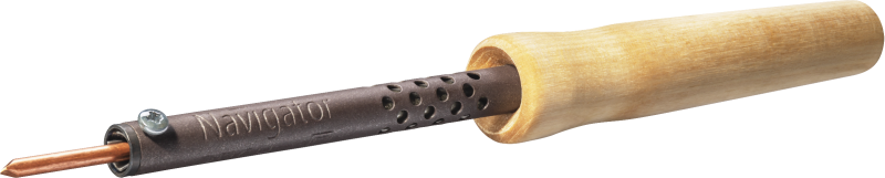 паяльник 80 692 nse-pes01-65w-сp (дерево; клин прямой) navigator 80692 от BTSprom.by