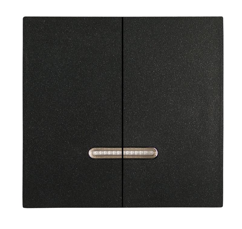 клавиши выключателя 2-кл. с подсветкой черн. cellia makel 2254726 от BTSprom.by