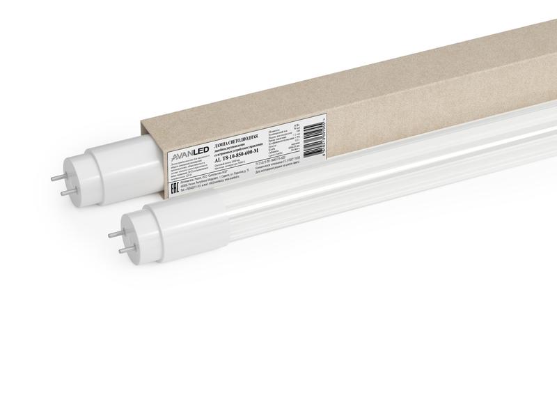лампа светодиодная al т8-10-850-600-м avanled 11106502 от BTSprom.by