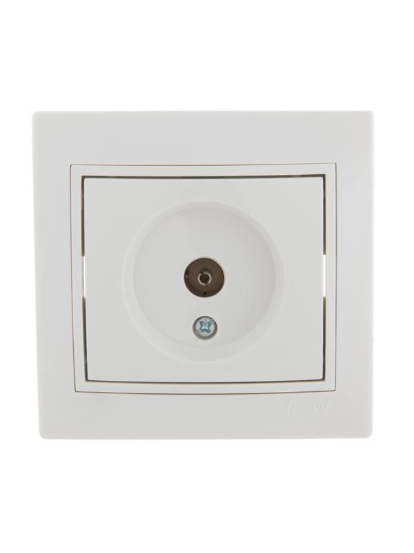розетка телевизионная проходная tv сп mira бел./бел. lezard 701-0202-129 от BTSprom.by