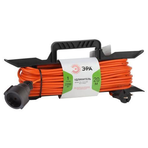удлинитель-шнур на рамке 1х20м без заземл. 10а ip20 ufx-1-2х1.0-20m пвс 2х1 эра б0043040 от BTSprom.by