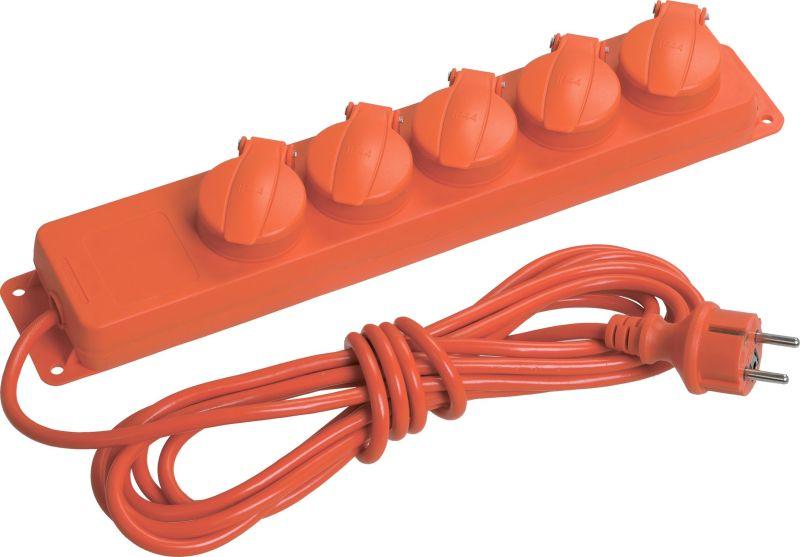 удлинитель 5х5м с заземл. 16а ip44 у05в 2p+pe 250в 3х1 с защ. крышкой iek wyp10-16-05-05-44-n от BTSprom.by