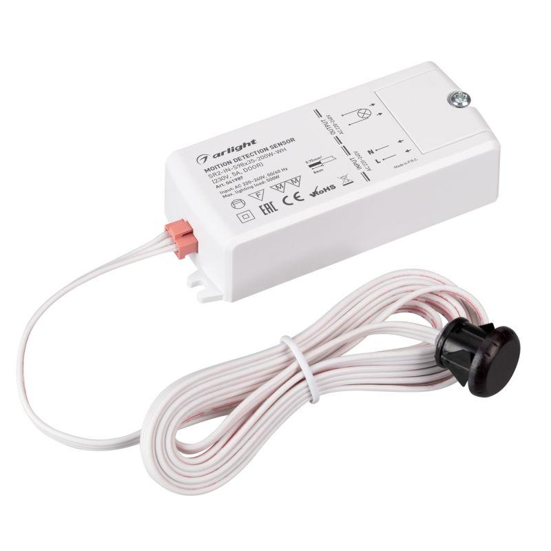 датчик-ик sr2-in-s98x35-200w-wh 230в 5а door ip20 пластик arlight 041987 от BTSprom.by