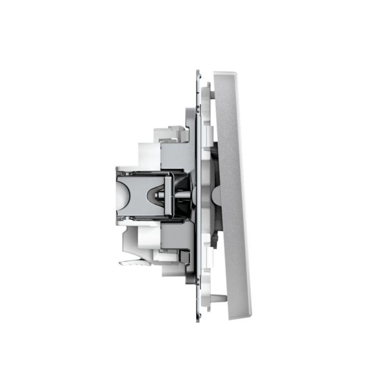  Выключатель 2-кл. ArtGallery 10AX быстрозажим. клем. механизм алюм. SE GAL000351S фото в каталоге от BTSprom.by