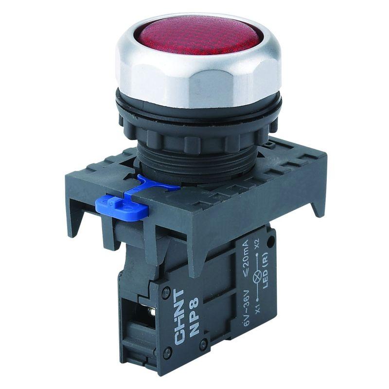 индикатор np8-d/4 красный ac110-230в ip65 (r) chint 667546 от BTSprom.by