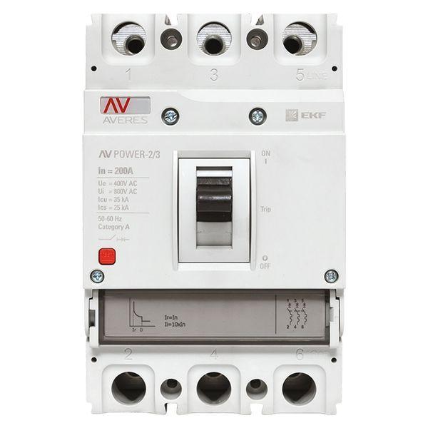  Выключатель автоматический 3п 200А 35кА AV POWER-2/3 TR AVERES EKF mccb-23-200-TR-av фото в каталоге от BTSprom.by