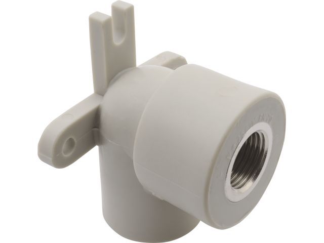 колено пп комб. с креплен. вн. 20х1/2", сер. fv plast (под заказ кратно коробкам) aa219020012 от BTSprom.by