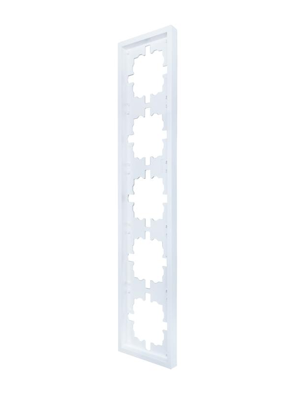  Рамка 5-мест. горизонт. ZIMA бел. LEZARD 704-0200-150 фото в каталоге от BTSprom.by