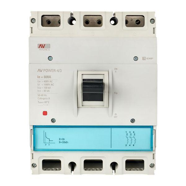  Выключатель автоматический 800А 35кА AV POWER-4/3 TR EKF mccb-43-800-TR-av фото в каталоге от BTSprom.by