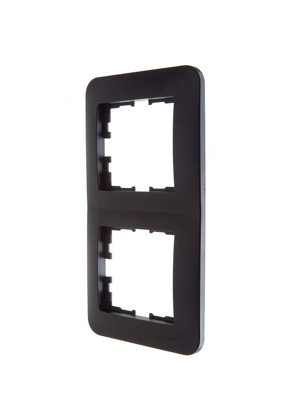  Рамка 2-м ASTI вертикал. черн. бархат LEZARD 7081-4200-152 фото в каталоге от BTSprom.by