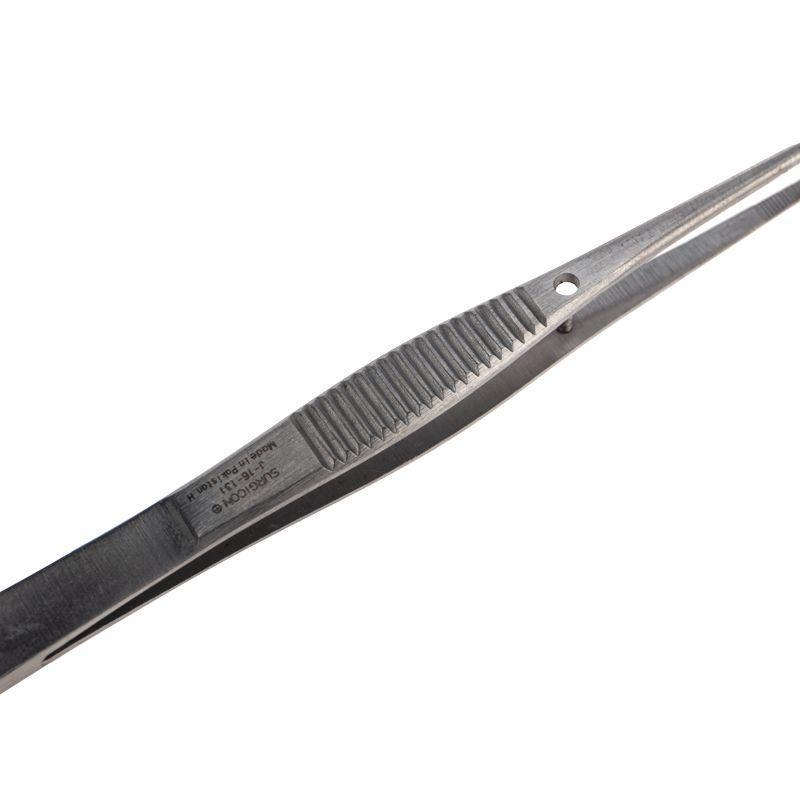  Пинцет прямой узкий рифленый 100мм SDS 12-0340 фото в каталоге от BTSprom.by