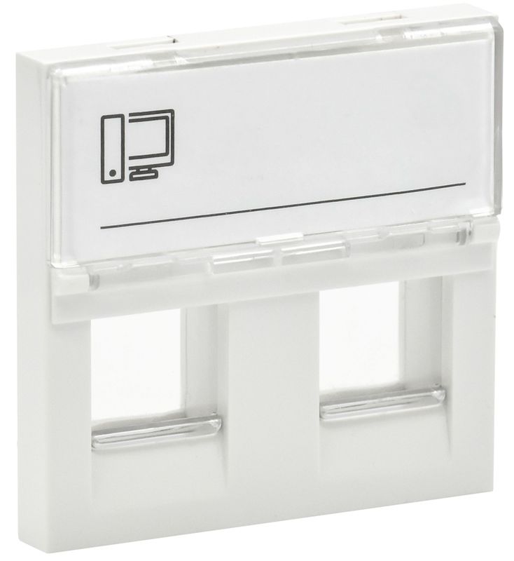 панель лицевая 2мод. 2вх. keystone бел. primer iek pr-kk40d-plk2-0-2-k01 от BTSprom.by