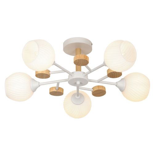  Люстра Chiara 9180-305 60Вт 5хE27 60Вт модерн Rivoli Б0068452 фото в каталоге от BTSprom.by