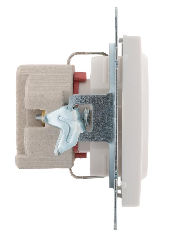  Розетка 1-м Rain защ. шторки керамика механизм бел. LEZARD 703-0288-124 фото в каталоге от BTSprom.by