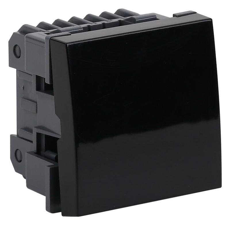 выключатель модульный 1-кл. 45х45мм черн. ruvinil адл 13-904-ч от BTSprom.by