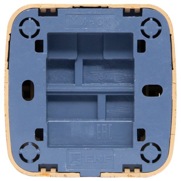  Выключатель 2-кл. 2п ОП Минск 10А IP20 светл. дерево EKF EGV10-023-30 фото в каталоге от BTSprom.by