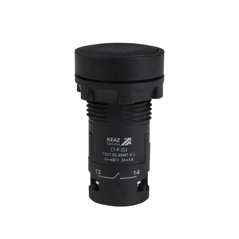 кнопка optisignal compact d22 с7-p-211 черн. 1но+1нз xb7na25 кэаз 362043 от BTSprom.by