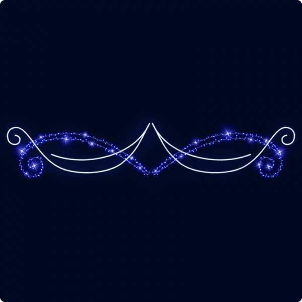 декоративная перетяжка вьюга 600х110 см (цвет на выбор) от BTSprom.by