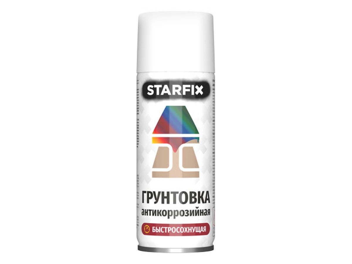 грунтовка антикоррозийная белый starfix 520мл (9003) (сигнальный белый) sm-38633-1 от BTSprom.by