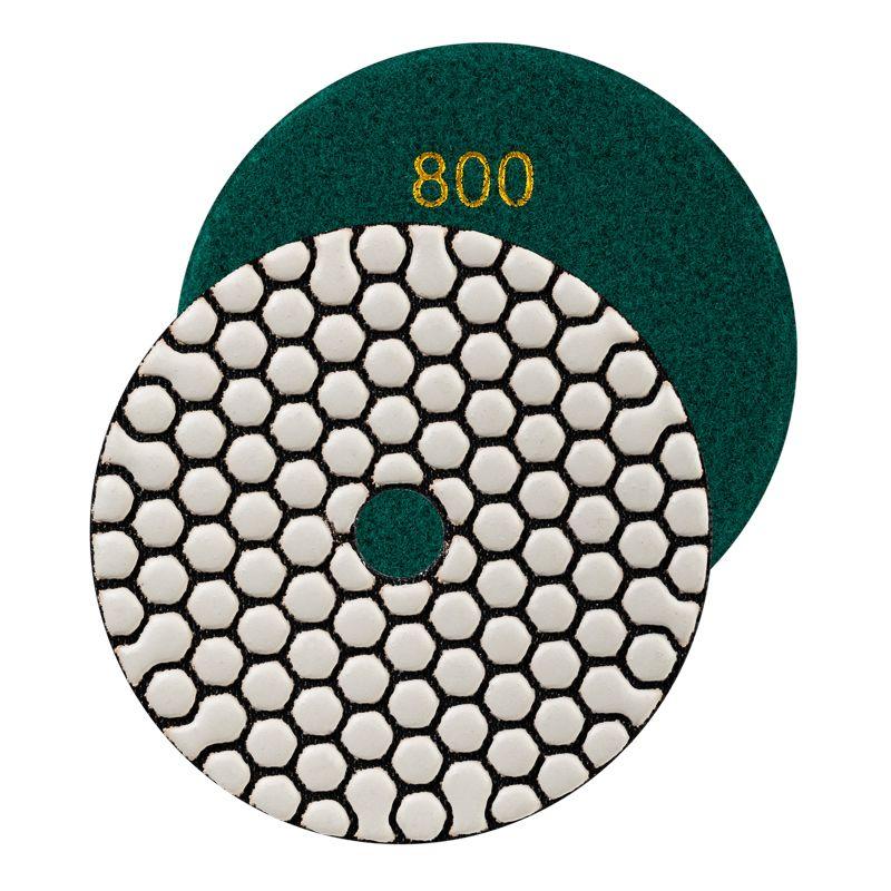 круг алмазный гибкий шлифовальный черепашка 100мм p800 сухое шлифование kranz kr-90-0325 от BTSprom.by