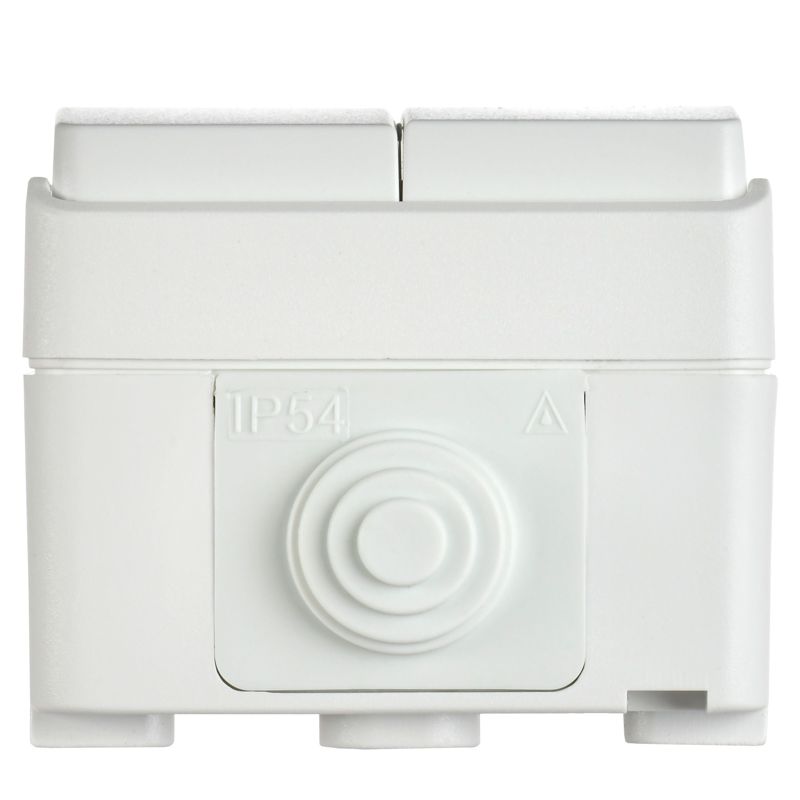  Выключатель 2-кл. ОП Форс IP54 ВС20-2-0-ФБ бел. IEK EVS20-K01-10-54-DC фото в каталоге от BTSprom.by