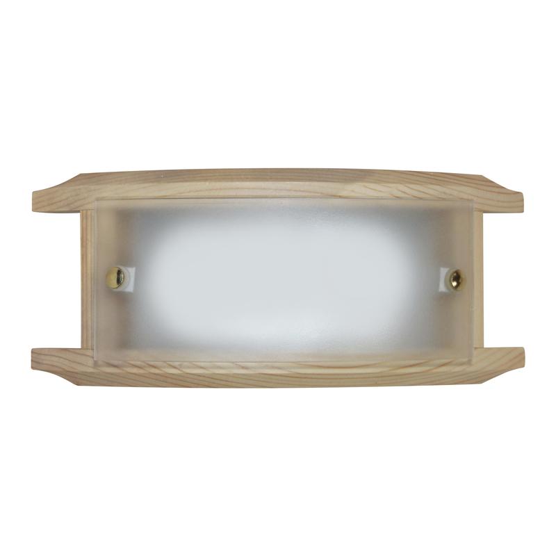 светильник нбб 06-40 м39 "полесье" 260х110 1х40вт e27 ip20 матов. бел./корпус сосна/держатель винт зол. (инд. упак.) элетех 1005205878 от BTSprom.by