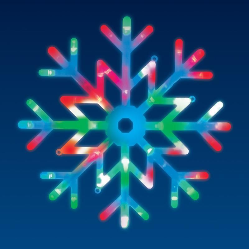 фигура led uld-h4040-048/dta rgb ip20 snowflake "снежинка" 40х40см подвесн. 48 диодов rgb свет провод прозр. uniel ul-00007250 от BTSprom.by