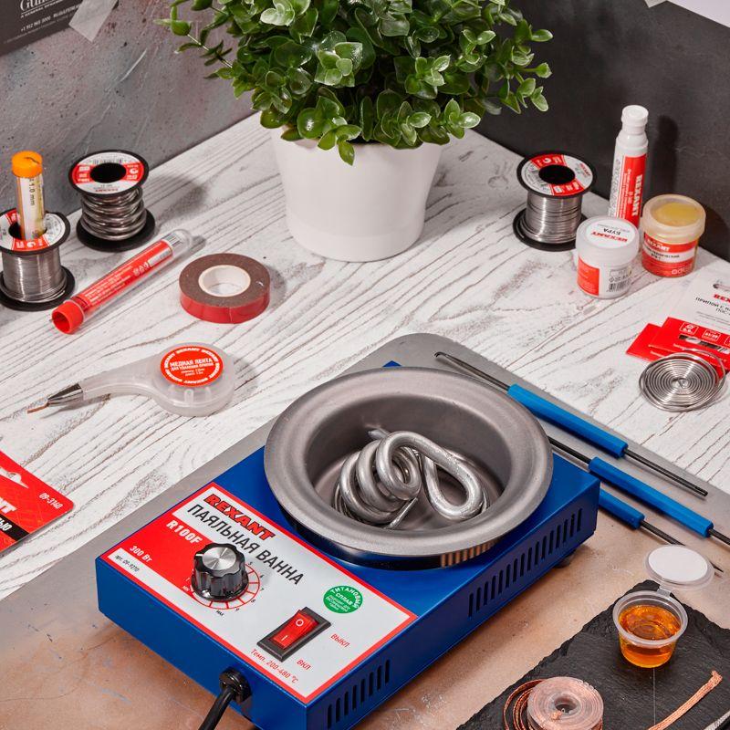  Ванна паяльная модель R100F 300Вт d100мм 200-480град.С бессвинцовая Rexant 09-9270 фото в каталоге от BTSprom.by