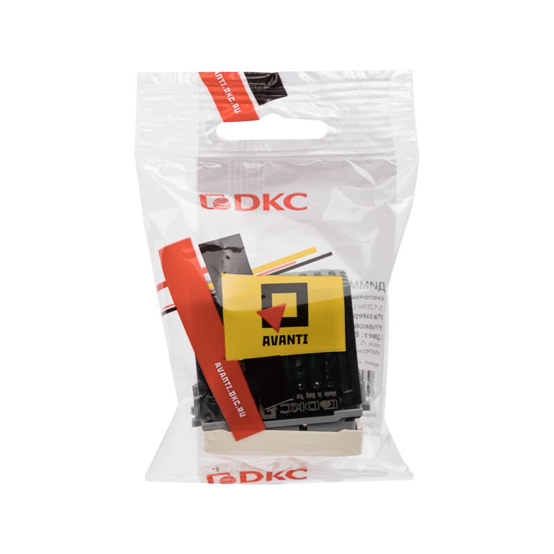  Диммер кнопочный 1мод. 16А Avanti "Ванильная дымка" для LED ламп DKC 4405341 фото в каталоге от BTSprom.by