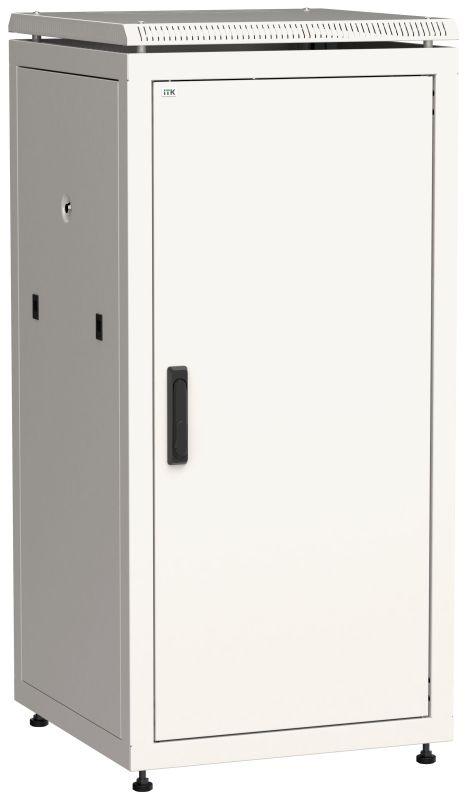 шкаф сетевой 19дюйм linea n 28u 600х600мм металлическая передняя дверь сер. itk ln35-28u66-m от BTSprom.by